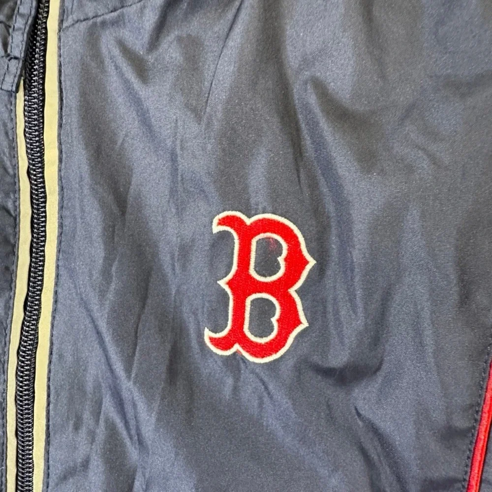 G-III Sports Boston Red Sox MLB Windbreaker Jacket Navy Blue Full Zip Mens Small